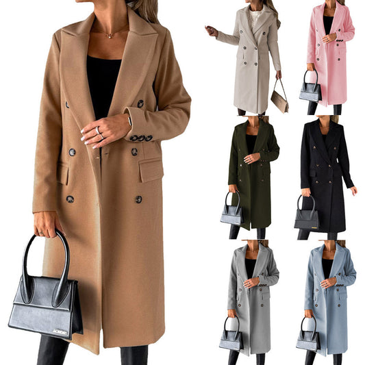 Leront - Manteau d'hiver trench-coat premium