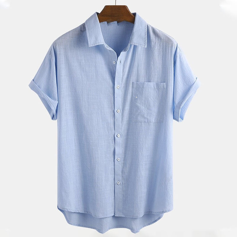 Chemise d'été chic à manches courtes pour homme Sartoriale