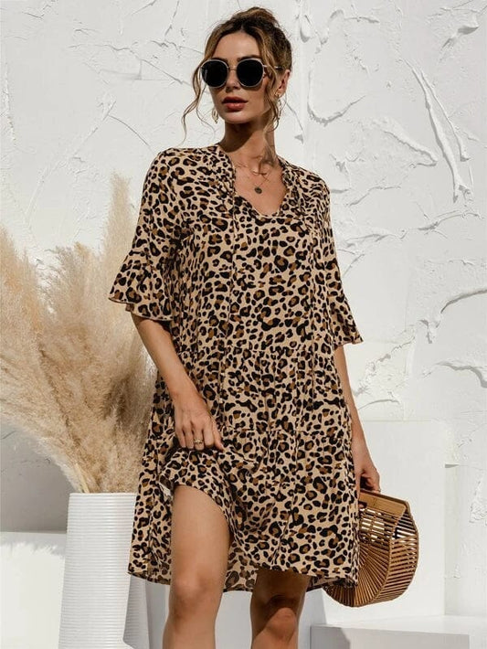 Robe Elégante Femme Imprimée à Motifs Distinctifs