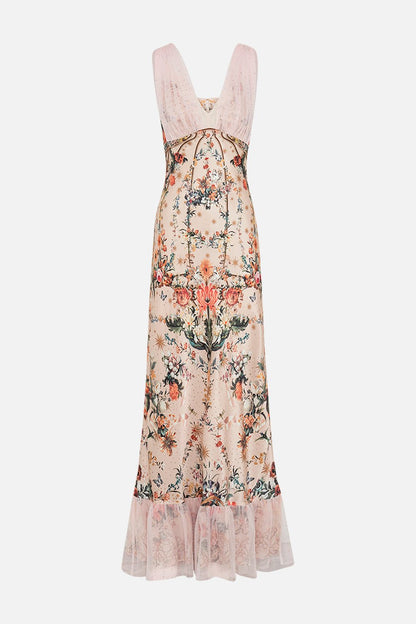 Ravissante Élégance - Robe Maxi à Décolleté en V