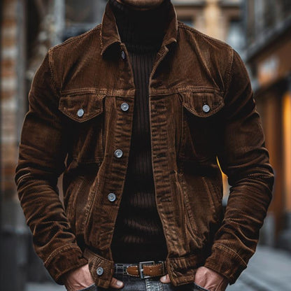 Vancouver - Blouson en velours côtelé rétro pour homme