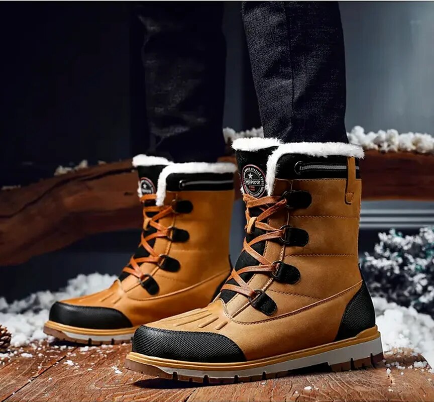 Riviera - Bottines d'hiver pour hommes imperméables et thermo-isolées