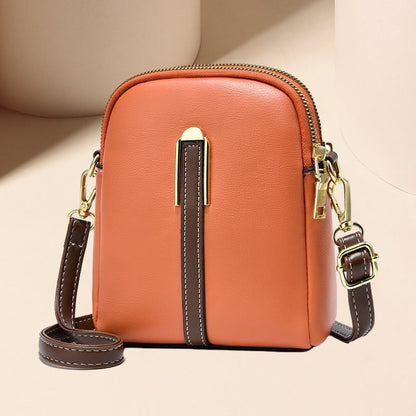 Sac en cuir élégance à blocs de couleurs de luxe