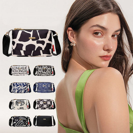 Sac à bandoulière chic en cuir avec multiples poches pour femme, design élégant et pratique