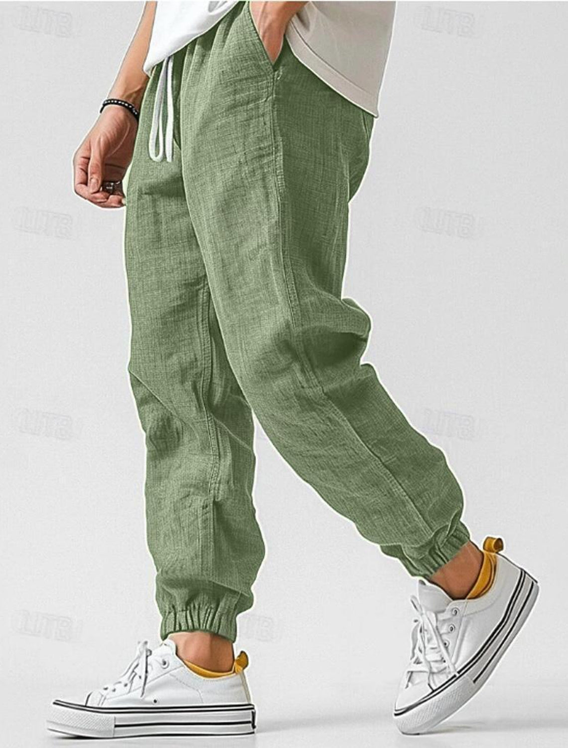 Pantalon Cargo Homme en Lin Élégant - Collection Luxe Aéro
